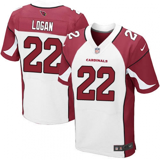 Men's Nike Arizona Cardinals #22 T. J. Logan Elite White NFL Jersey - Ujersey