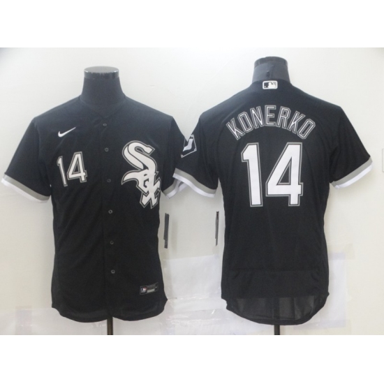 Men's Nike Chicago White Sox #14 Bill Melton Replica Black Alternate Jersey - Ujersey