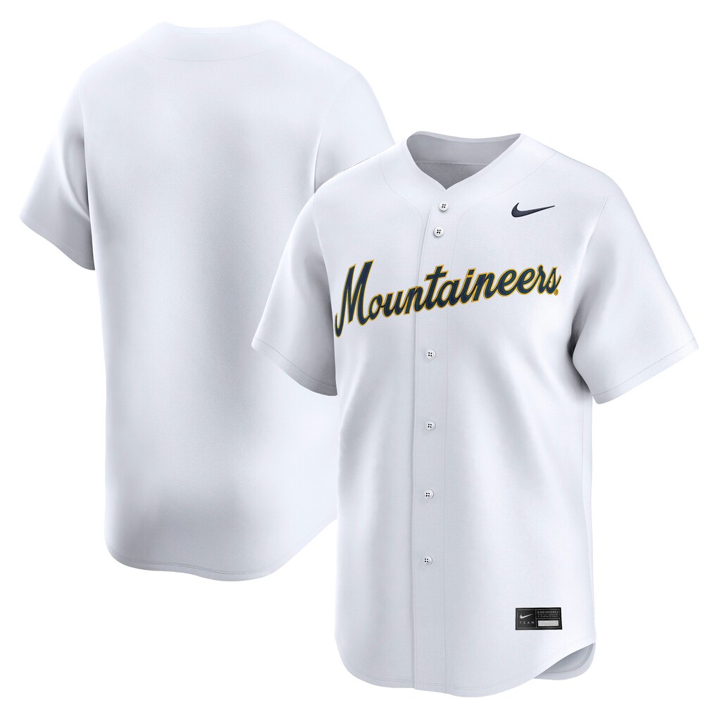 Men's Nike White West Virginia Mountaineers Baseball Limited Jersey - Ujersey