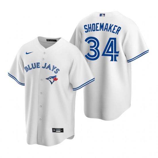 Men's Nike Toronto Blue Jays #34 Matt Shoemaker White Home Stitched Baseball Jersey - Ujersey