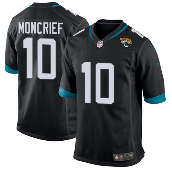 Men's Nike Jacksonville Jaguars #10 Donte Moncrief Game Black Team Color NFL Jersey - Ujersey