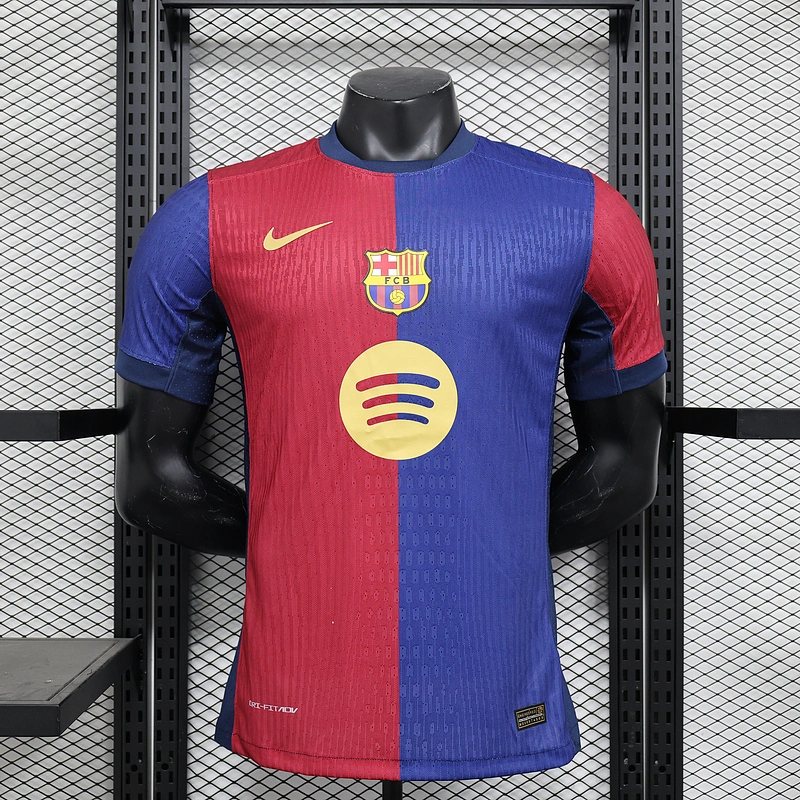 Soccer Jersey Barcelona Home Shirt 2024/25-Spotify Logo Without Text - Ujersey NHL