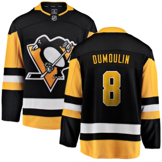 Youth Pittsburgh Penguins #8 Brian Dumoulin Fanatics Branded Black Home Breakaway NHL Jersey