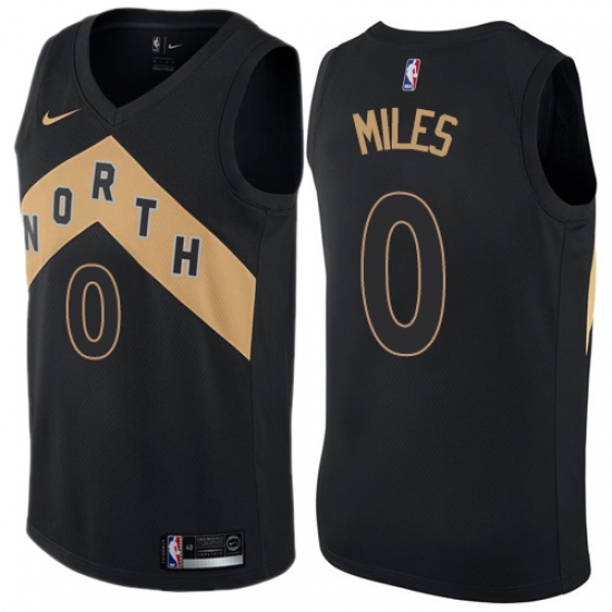 Youth Nike Toronto Raptors #0 C.J. Miles Swingman Black NBA Jersey - City Edition - Ujersey