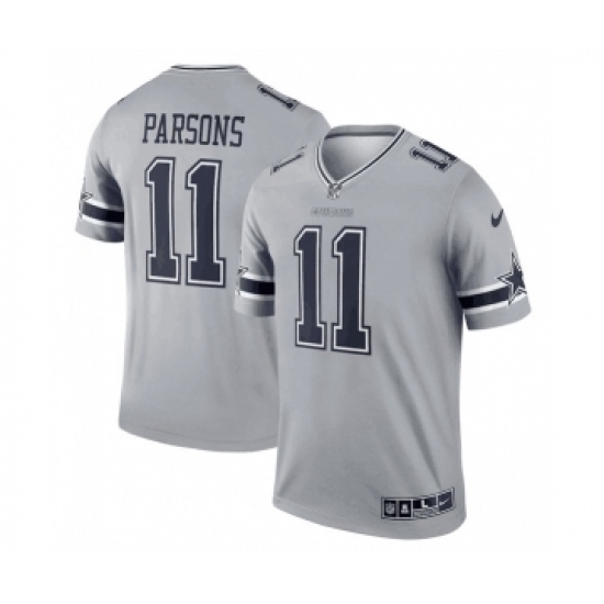 Men's Dallas Cowboys #11 Micah Parsons Gray Stitched Game Jersey - Ujersey