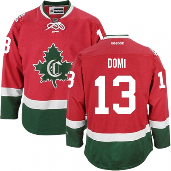 Men's Reebok Montreal Canadiens #13 Max Domi Authentic Red New CD NHL Jersey - Ujersey