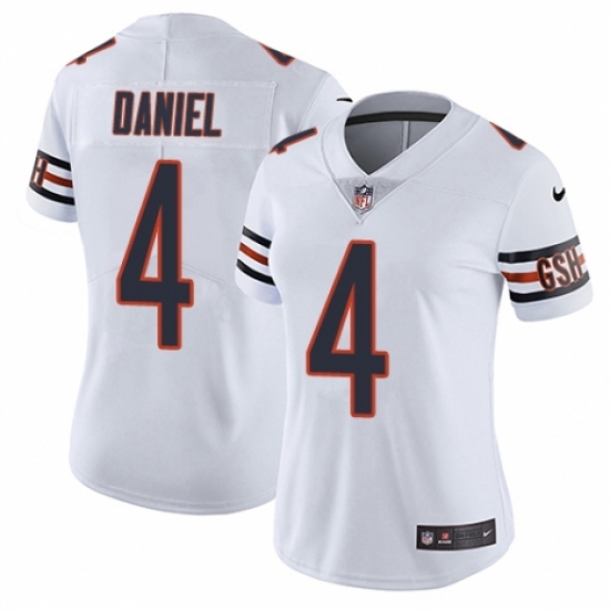 Women's Nike Chicago Bears #4 Chase Daniel White Vapor Untouchable Limited Player NFL Jersey - Ujersey