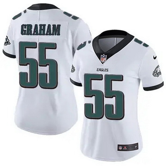 Women Philadelphia Eagles #55 Brandon Graham White F U S E Stitched NFL Jersey - Ujersey