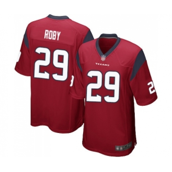 Men's Houston Texans #29 Bradley Roby Game Red Alternate Football Jersey - Ujersey