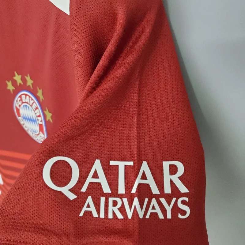 Bayern Munich Retro Jersey Home Soccer Shirt 2021/2022