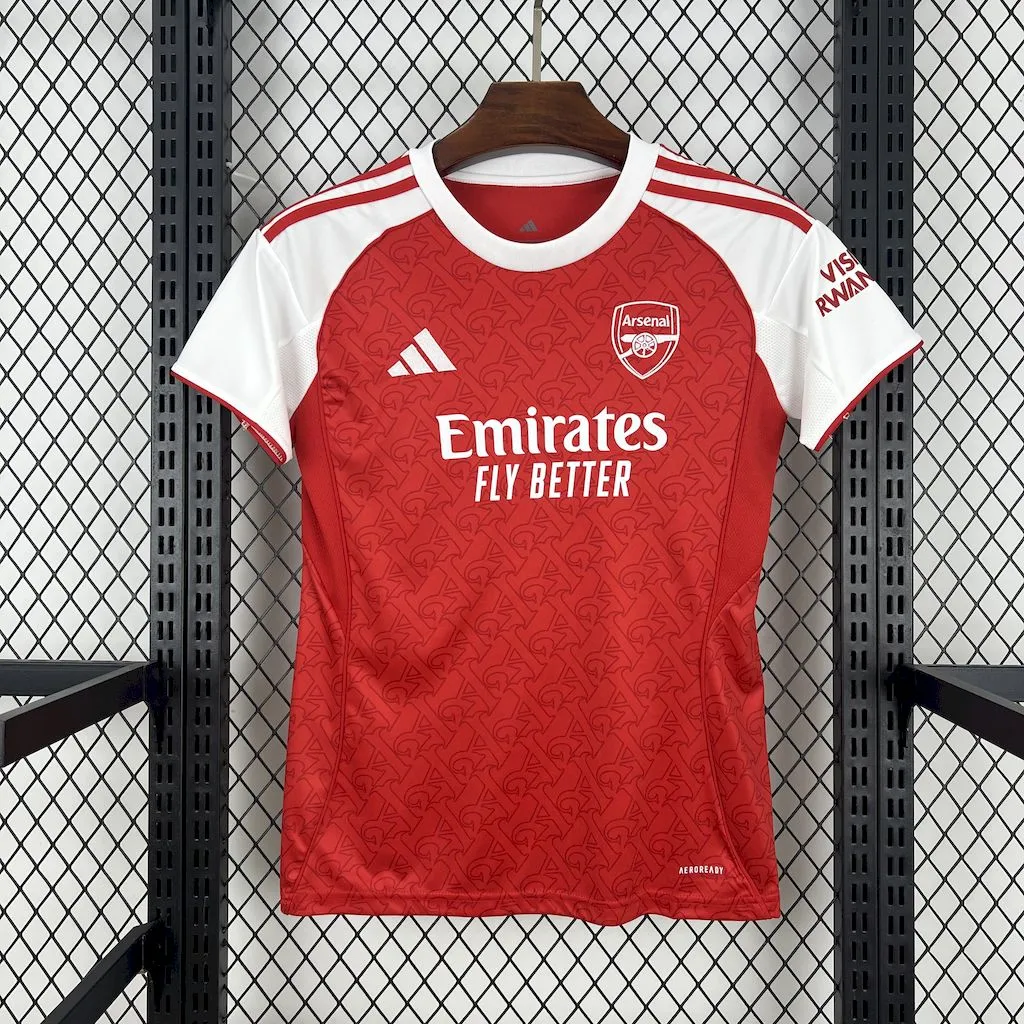Arsenal Soccer Jersey Home Women's Custom Shirt 2025/26 - Ujersey NHL