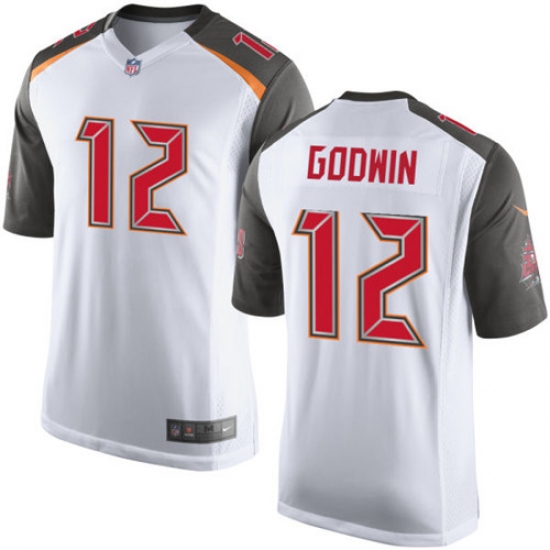 Men's Nike Tampa Bay Buccaneers #12 Chris Godwin Elite White NFL Jersey - Ujersey