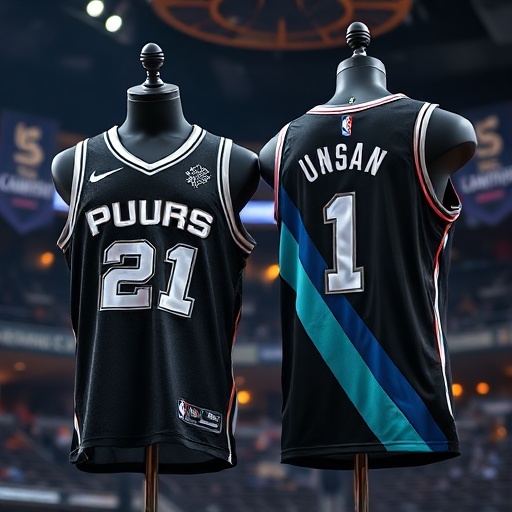 San Antonio Spurs Jersey History: Silver, Black & Fiesta - SUjersey01
