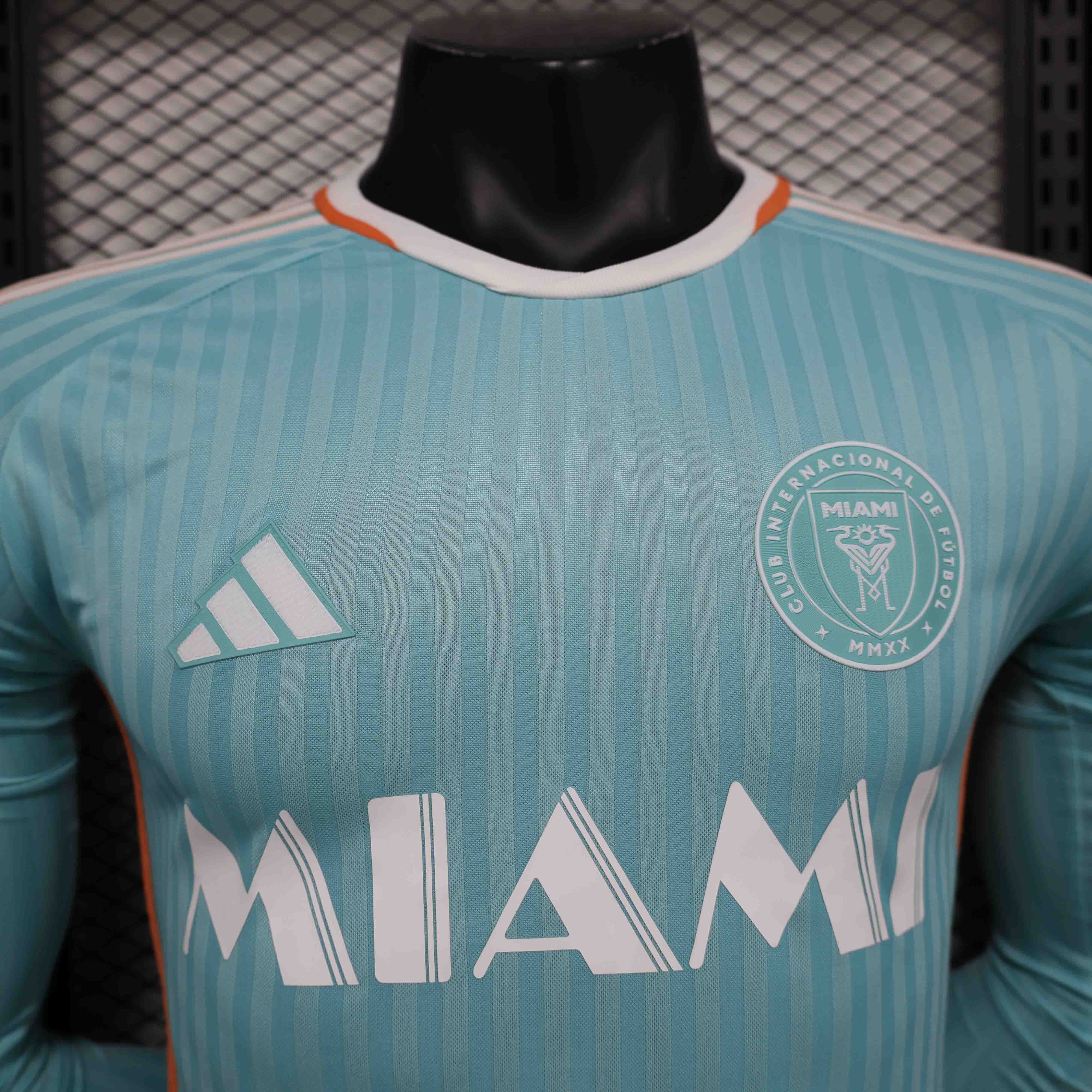 Inter Miami Soccer Jersey Third Away Long Sleeve Shirt 2024 - Ujersey NHL