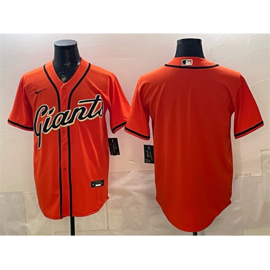Men's San Francisco Giants Blank Orange Cool Base Stitched Baseball Jersey - Ujersey
