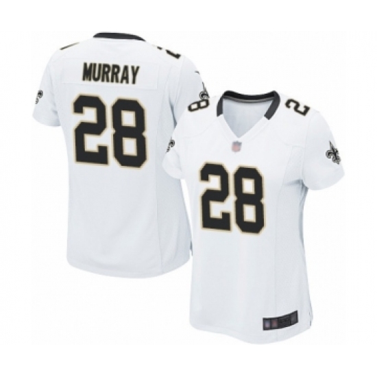 Women's New Orleans Saints #28 Latavius Murray Game White Football Jersey - Ujersey