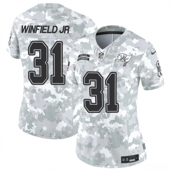 Women's Tampa Bay Buccaneers #31 Antoine Winfield Jr. 2024 F.U.S.E Arctic Camo Salute To Service Limited Stitched Football Jersey(Run Small) - Ujersey