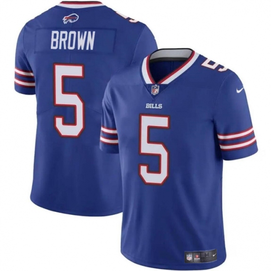 Men's Buffalo Bills #5 Anthony Brown Blue 2024 Vapor Untouchable Limited Football Stitched Jersey - Ujersey