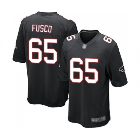Men's Atlanta Falcons #65 Brandon Fusco Game Black Alternate Football Jersey - Ujersey