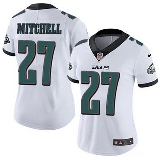 Women Philadelphia Eagles #27 Quinyon Mitchell White F U S E Stitched NFL Jersey - Ujersey