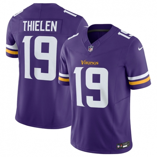 Men's Minnesota Vikings #19 Adam Thielen Purple 2024 F.U.S.E. Vapor Untouchable Limited Football Stitched Jersey - Ujersey