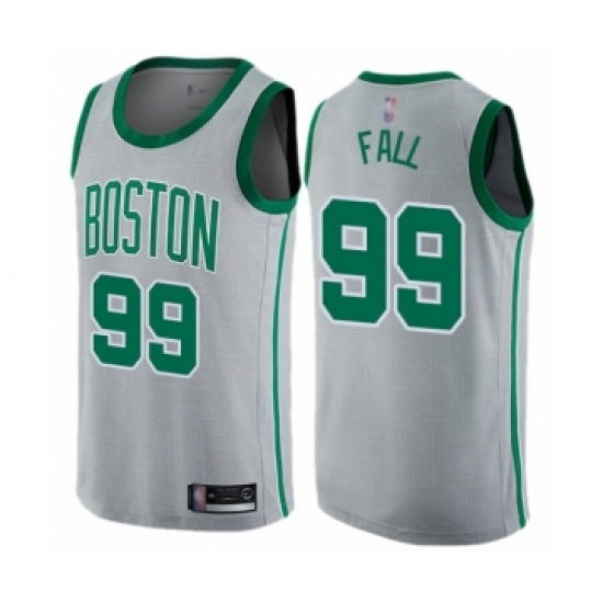 Women's Boston Celtics #99 Tacko Fall Swingman Gray Basketball Jersey - City Edition - Ujersey