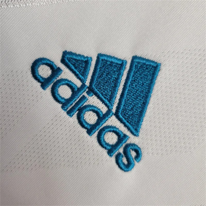 Real Madrid Retro Jersey Home Long Sleeve Custom Soccer Shirt 2017/18 - ujerseystore