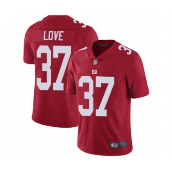 Youth New York Giants #37 Julian Love Red Alternate Vapor Untouchable Limited Player Football Jersey - Ujersey