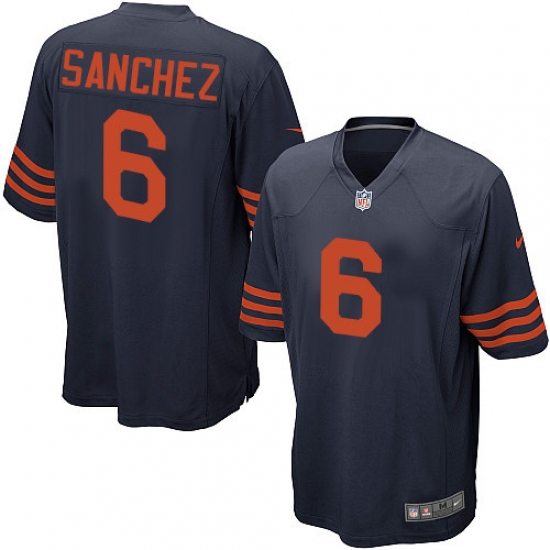 Men's Nike Chicago Bears #6 Mark Sanchez Game Navy Blue Alternate NFL Jersey - Ujersey