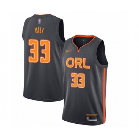 Women's Orlando Magic #33 Grant Hill Swingman Charcoal Basketball Jersey - 2019 20 City Edition - Ujersey