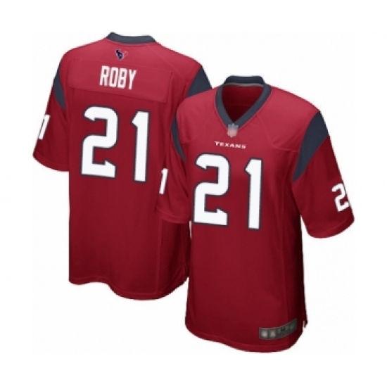 Men's Houston Texans #21 Bradley Roby Game Red Alternate Football Jersey - Ujersey