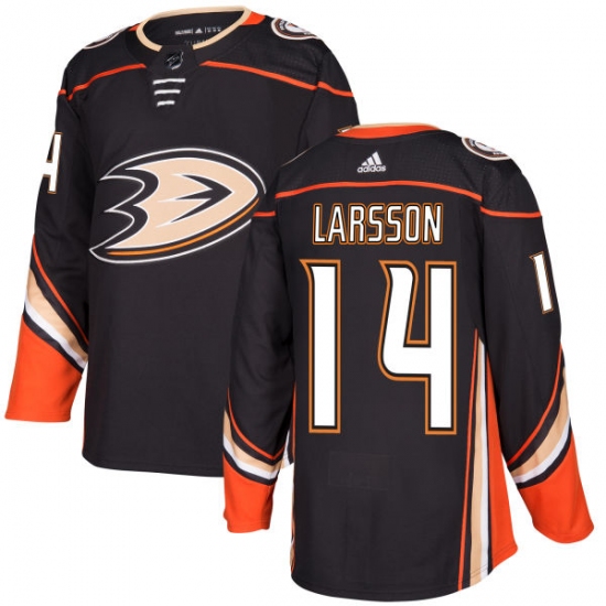 Youth Adidas Anaheim Ducks #14 Jacob Larsson Premier Black Home NHL Jersey - Ujersey