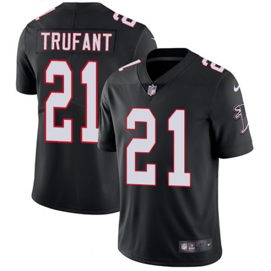 Men's Nike Atlanta Falcons #21 Desmond Trufant Black Alternate Vapor Untouchable Limited Player NFL Jersey - Ujersey