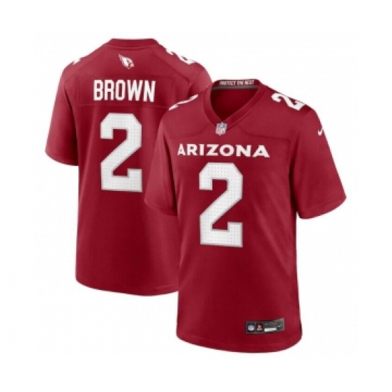 Men's Arizona Cardinals #2 Marquise Brown Red Stitched Game Football Jersey - Ujersey