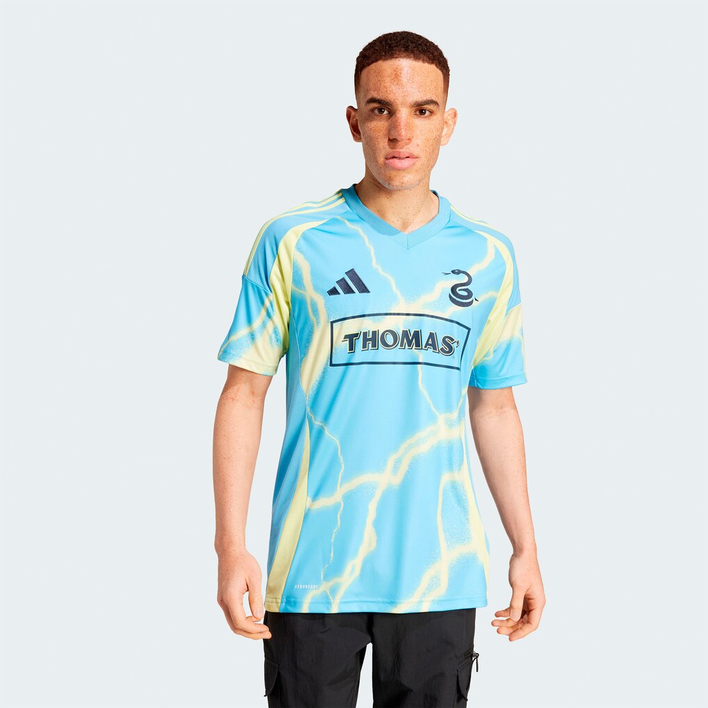 Men's Philadelphia Union adidas Blue 2025 The Voltage Kit Replica Jersey - Ujersey