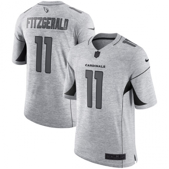 Men's Nike Arizona Cardinals #11 Larry Fitzgerald Limited Gray Gridiron II NFL Jersey - Ujersey