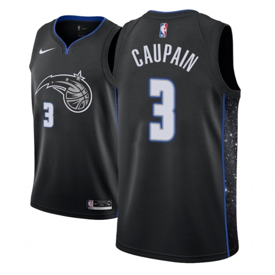 Men NBA 2018-19 Orlando Magic #3 Troy Caupain City Edition Black Jersey