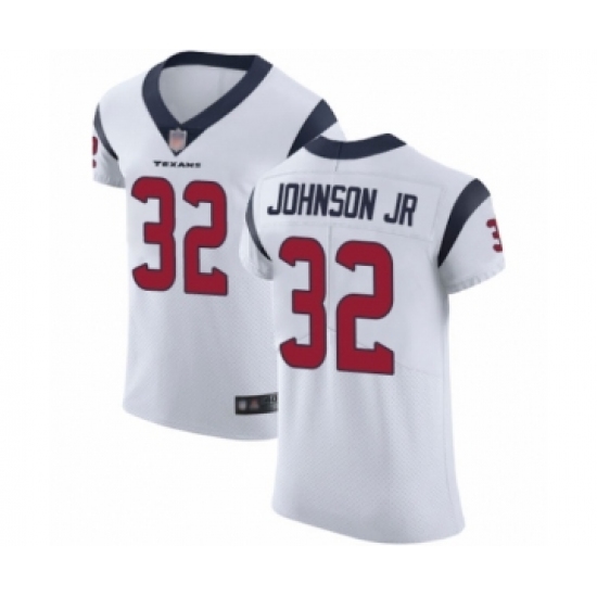 Men's Houston Texans #32 Lonnie Johnson White Vapor Untouchable Elite Player Football Jersey - Ujersey
