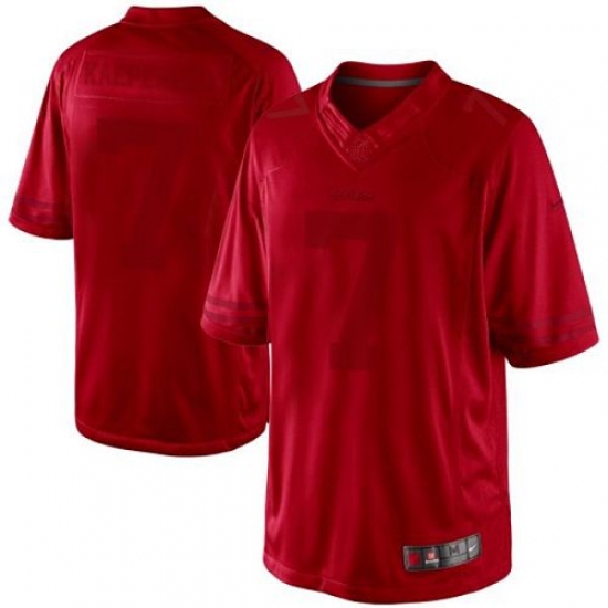 Men's Nike San Francisco 49ers #7 Colin Kaepernick Red Drenched Limited NFL Jersey - Ujersey