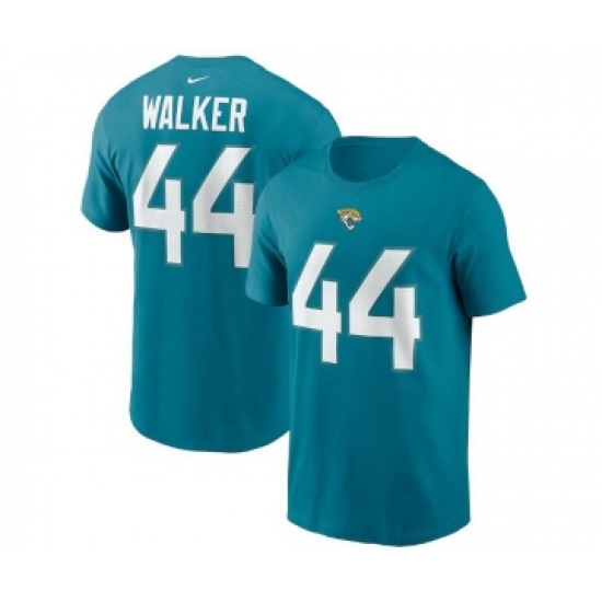 Men's Jacksonville Jaguars #44 Travon Walker 2022 Teal NFL Draft First Round Pick Player Name & Number T-Shirt - Ujersey