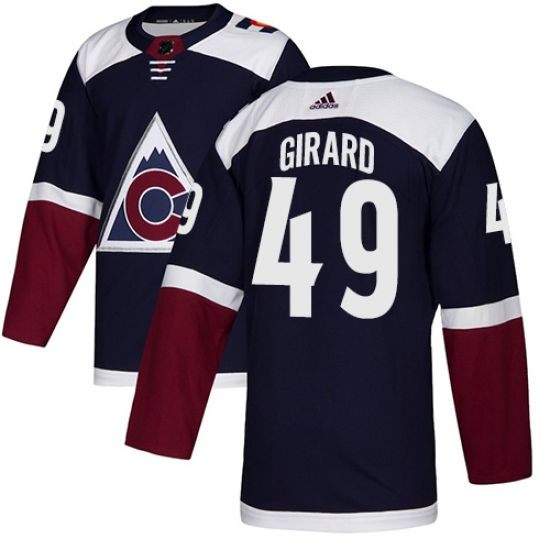 Men's Adidas Colorado Avalanche #49 Samuel Girard Authentic Navy Blue Alternate NHL Jersey - Ujersey