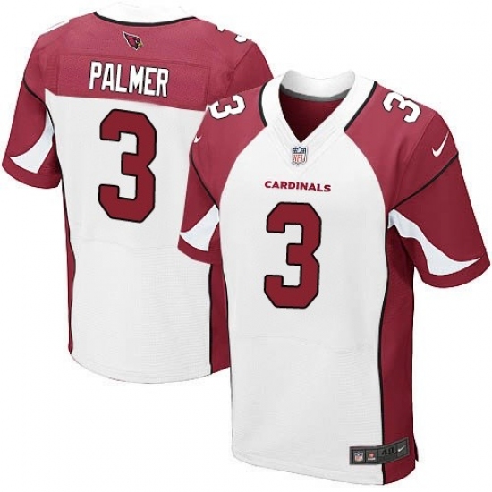 Men's Nike Arizona Cardinals #3 Carson Palmer Elite White NFL Jersey