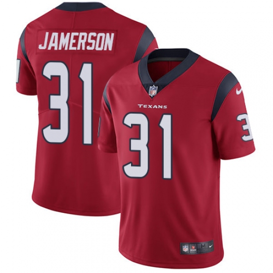 Youth Nike Houston Texans #31 Natrell Jamerson Red Alternate Vapor Untouchable Limited Player NFL Jersey - Ujersey