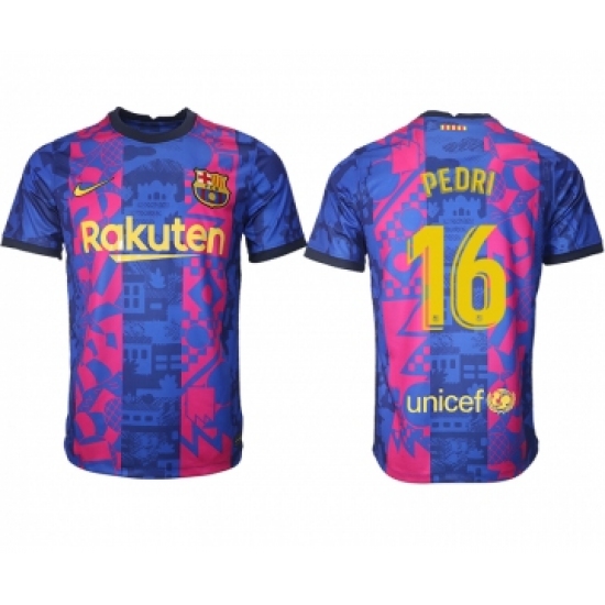 Men 2021-2022 Club Barcelona blue training suit aaa version 16 Soccer Jersey