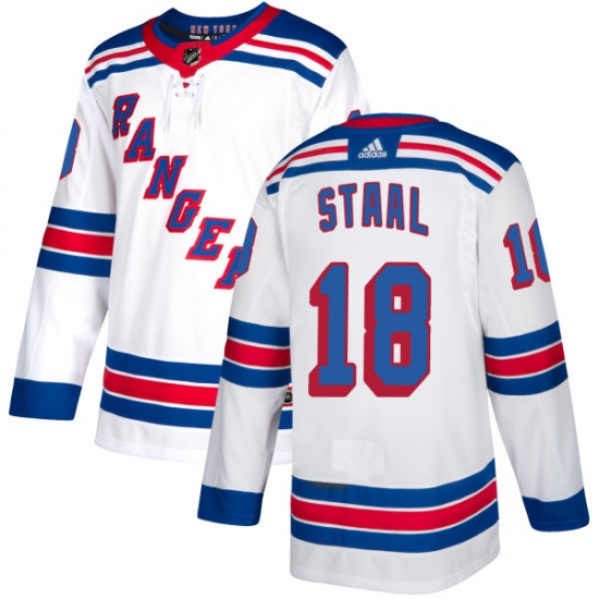 Youth Reebok New York Rangers #18 Marc Staal Authentic White Away NHL Jersey - Ujersey