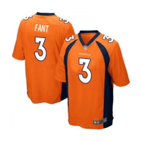 Men's Denver Broncos #3 Drew Lock Game Orange Team Color Football Jersey - Ujersey