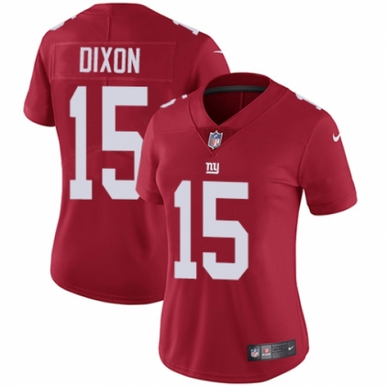 Women's Nike New York Giants #15 Riley Dixon Red Alternate Vapor Untouchable Limited Player NFL Jersey - Ujersey