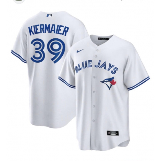 Men's Toronto Blue Jays #39 Kevin Kiermaier Nike White Home Replica Player Name Jersey - Ujersey