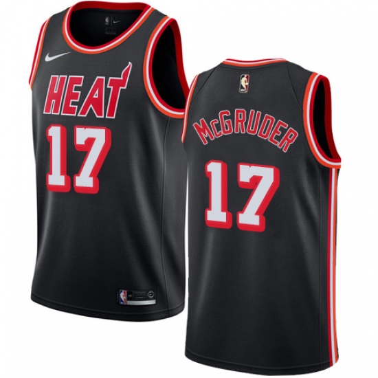 Youth Nike Miami Heat #17 Rodney McGruder Swingman Black Fashion Hardwood Classics NBA Jersey - Ujersey