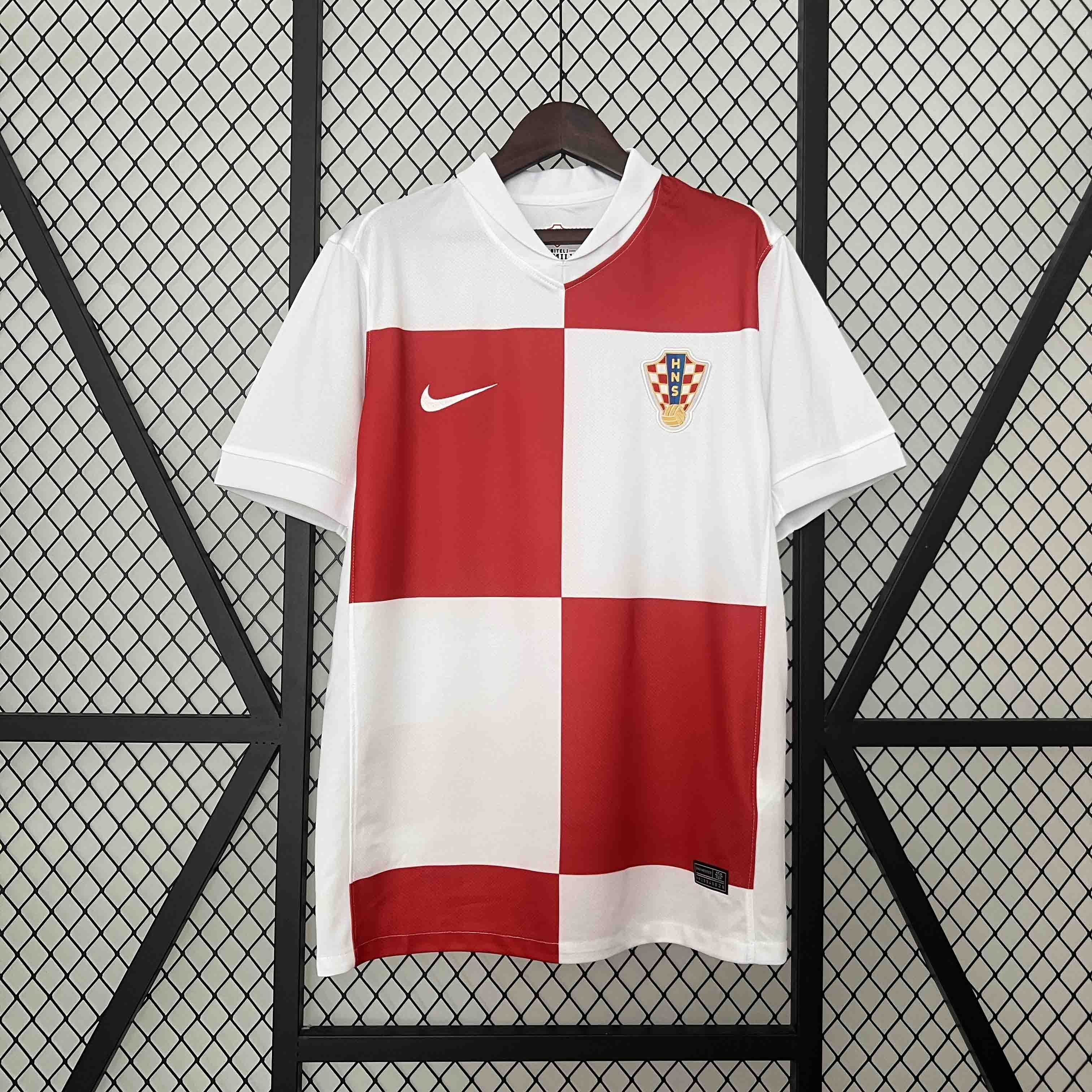 Croatia Soccer Jersey Home Custom Shirt EURO 2024 - ujerseystore